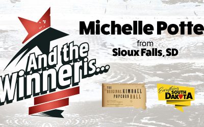 Michelle from Sioux Falls, SD is our June Kimball Popcorn Ball Winner!