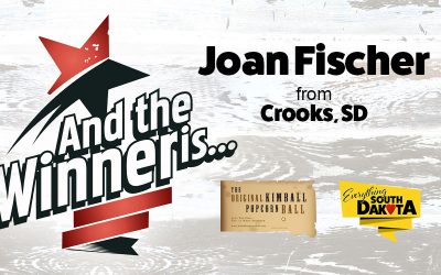Joan from Crooks, SD is our September Kimball Popcorn Ball Winner!