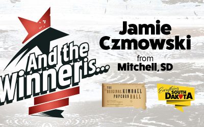 Jamie from Mitchell, SD is our November Kimball Popcorn Ball Winner!
