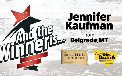 Jennifer from Belgrade, MT is our December Kimball Popcorn Ball Winner!