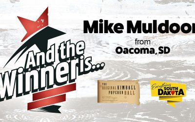 Mike from Oacoma, SD is our February Kimball Popcorn Ball Winner!