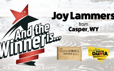 Joy from Casper, WY is our July Kimball Popcorn Ball Winner!