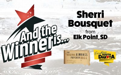 Sherri from Elk Point, SD is our August Kimball Popcorn Ball Winner!