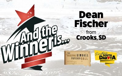 Dean from Crooks, SD is our September Kimball Popcorn Ball Winner!
