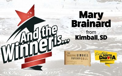 Mary from Kimball, SD is our November Kimball Popcorn Ball Winner!