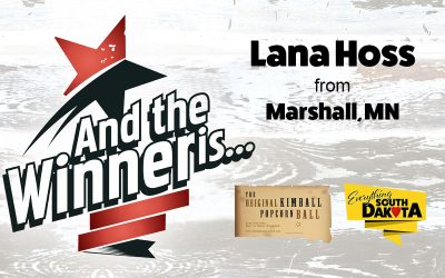 Lana from Marshall, Minnesota is our July Kimball Popcorn Ball Winner!